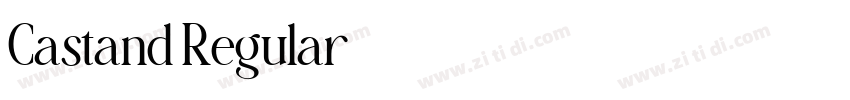 Castand Regular字体转换